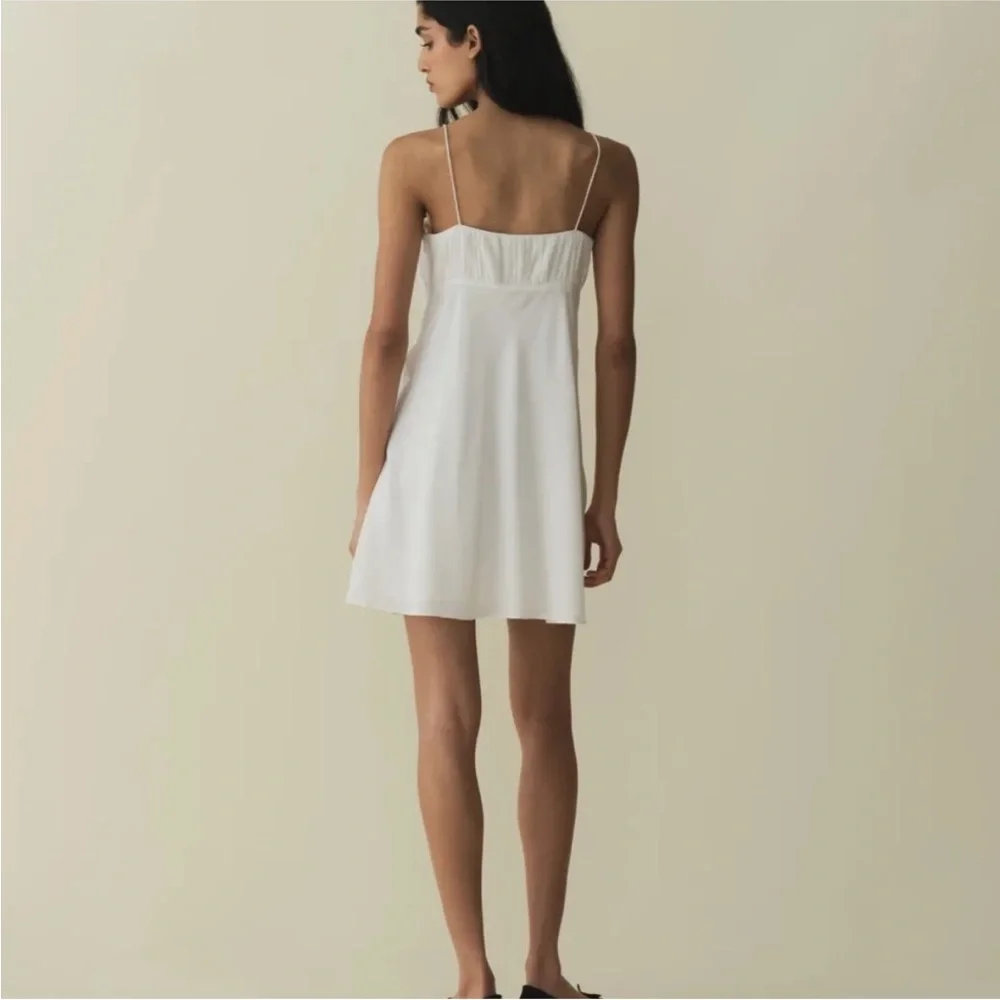 NWT Doen yellow silk Fleurie mini dress in goldenrod - Picture 7 of 9